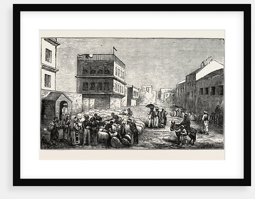 Cotton Yard, Minet El Basel, Alexandria, Drawing Samples from Cotton Bags, Egypt by Anonymous
