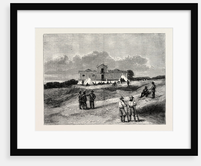 The West Coast of Africa: St. Paul De Loanda, Quarters of the Livingstone Congo Expedition by Anonymous