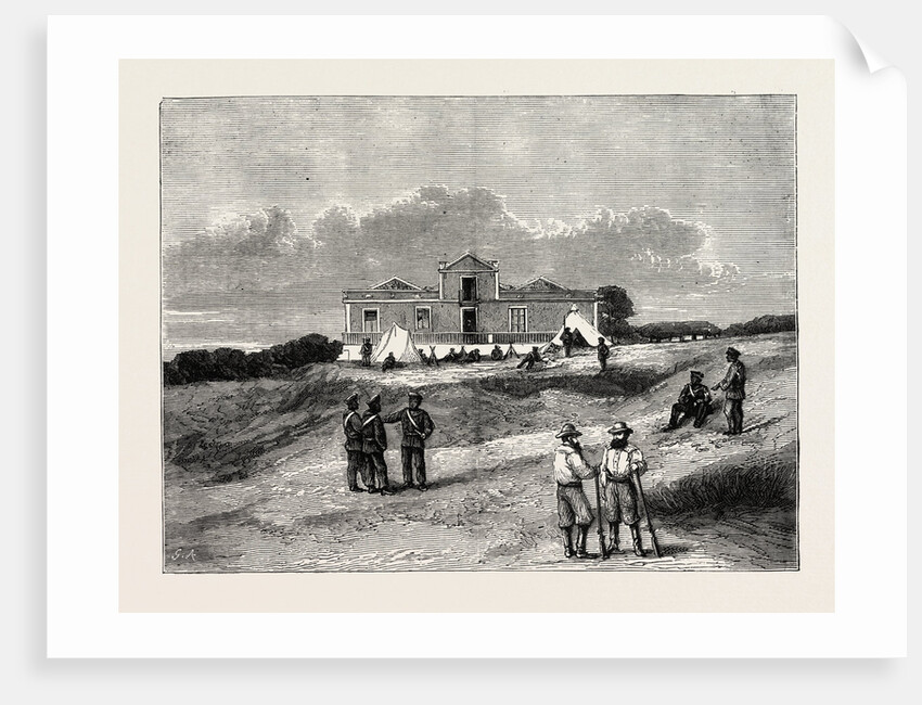 The West Coast of Africa: St. Paul De Loanda, Quarters of the Livingstone Congo Expedition by Anonymous