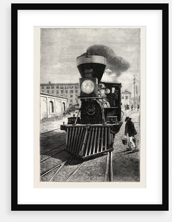 An American Locomotive Engine and Cow Catcher by Anonymous