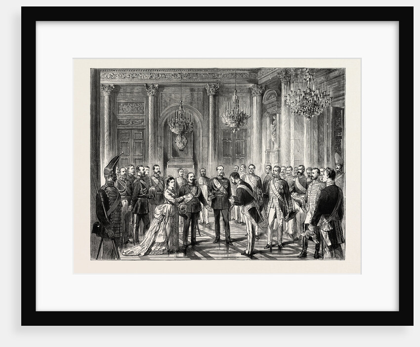 Visit of King Victor Emmanuel to Berlin: Presentation of State Dignitaries to the King on His Arrival at the Palace, Germany by Anonymous