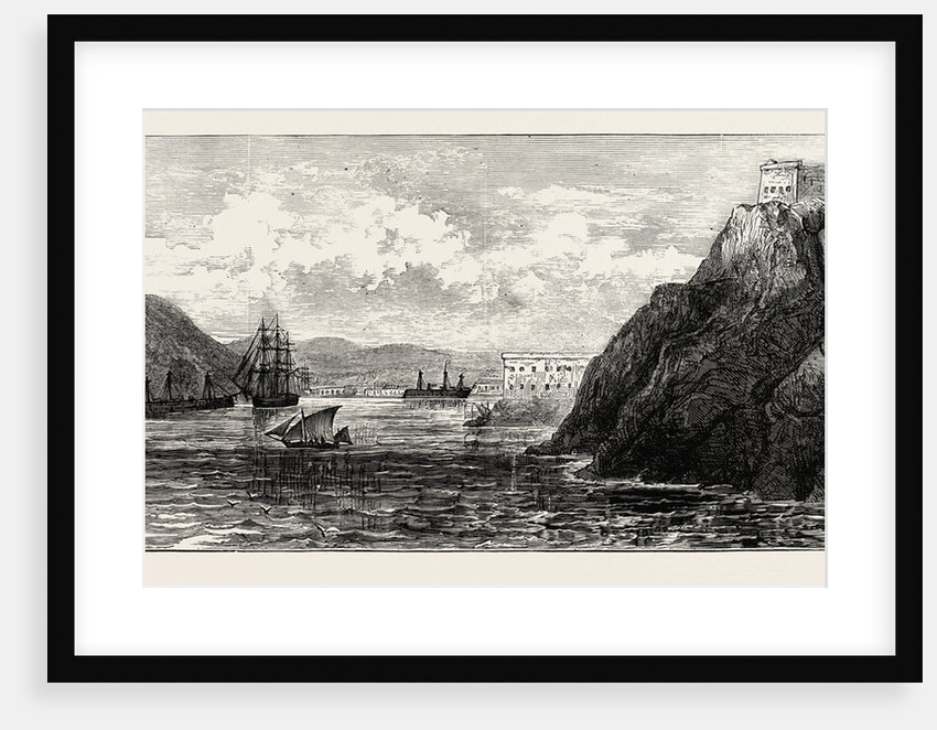 The Civil War in Spain: Entrance to Carthagena Harbour: The Intransigente Ironclads Mendez Nunez and Numancia Coming Out by Anonymous