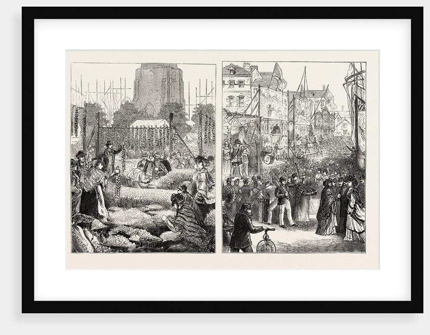 Onion Fair at Birmingham (Left Image); Goose Fair at Nottingham (Right Image) by Anonymous