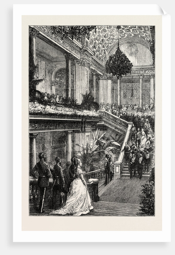 The Reception of the Shah at the Foreign Office: View on the Staircase by Anonymous