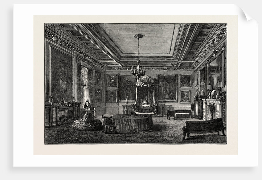 The Shah's Bedroom in Buckingham Palace, London by Anonymous