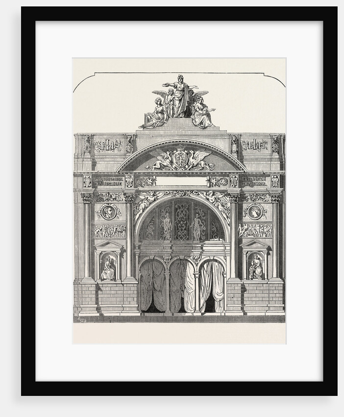 The Forthcoming Exhibition at Vienna, Austria: Main Entrance to the Building by Anonymous