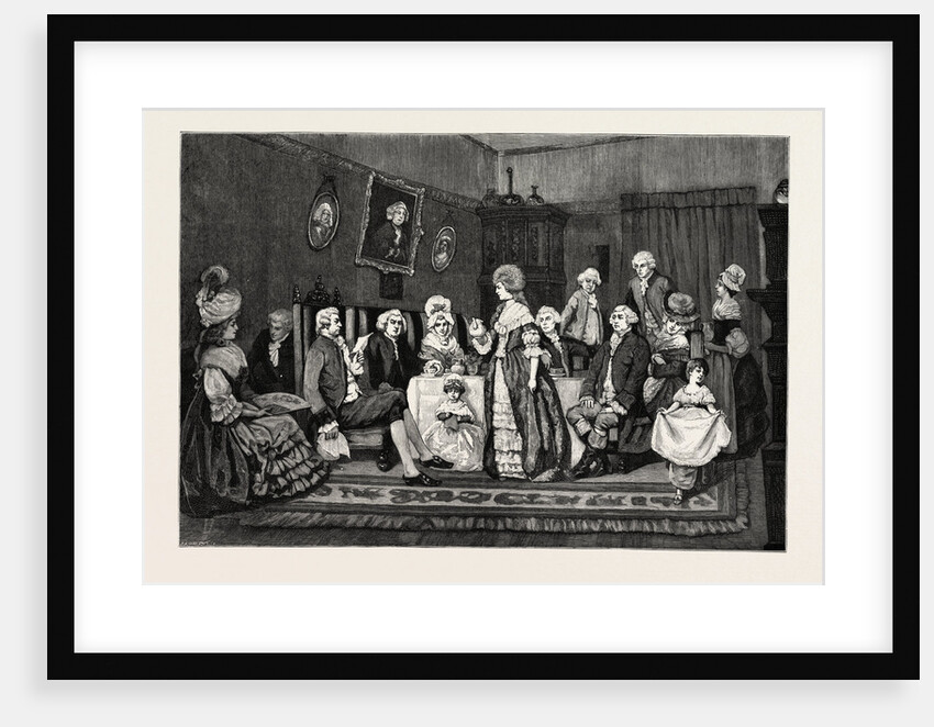 At Tea, Dr. Johnson and Oliver Goldsmith at Mrs. Thrale's by Anonymous