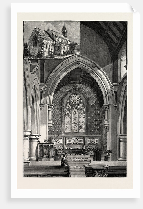The Queen's Visit to Baden-Baden, Germany: Interior of the English Church by Anonymous