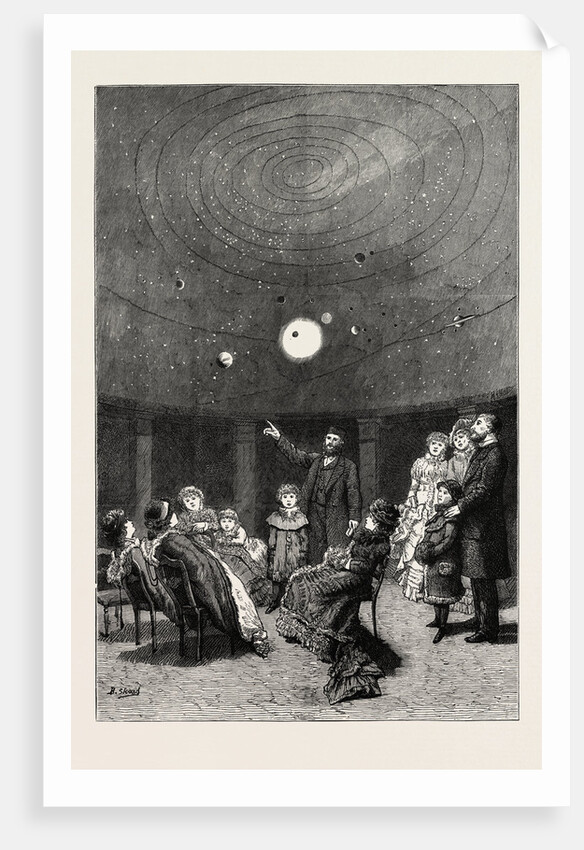 Interior of Signor Perini's New Planetarium by Anonymous