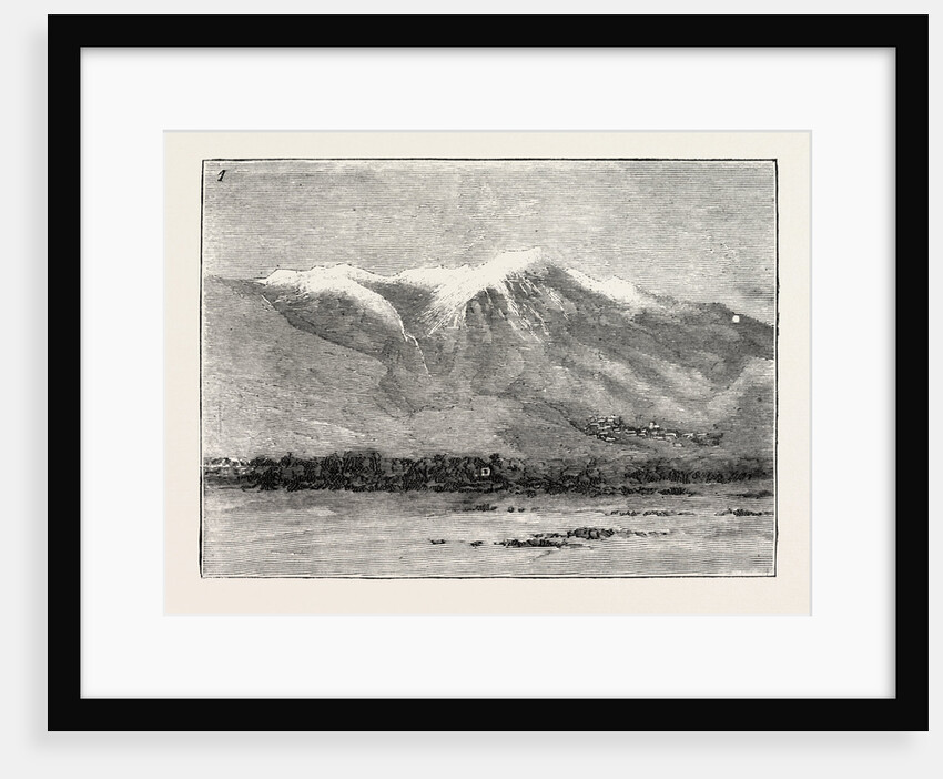 The Capture and Release of Colonel Synge: The Bermium Hills and the Greek Town of Naousta from Tricovista House, Greece by Anonymous