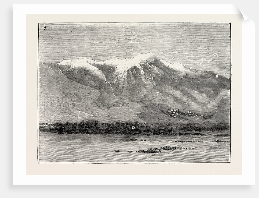 The Capture and Release of Colonel Synge: The Bermium Hills and the Greek Town of Naousta from Tricovista House, Greece by Anonymous