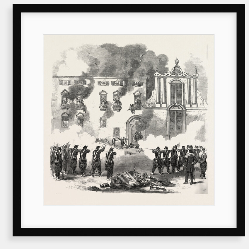 The Revolution in Sicily: Massacre of People by the Royal Troops at the Convent of the White Benedictines, Palermo, Italy by Anonymous