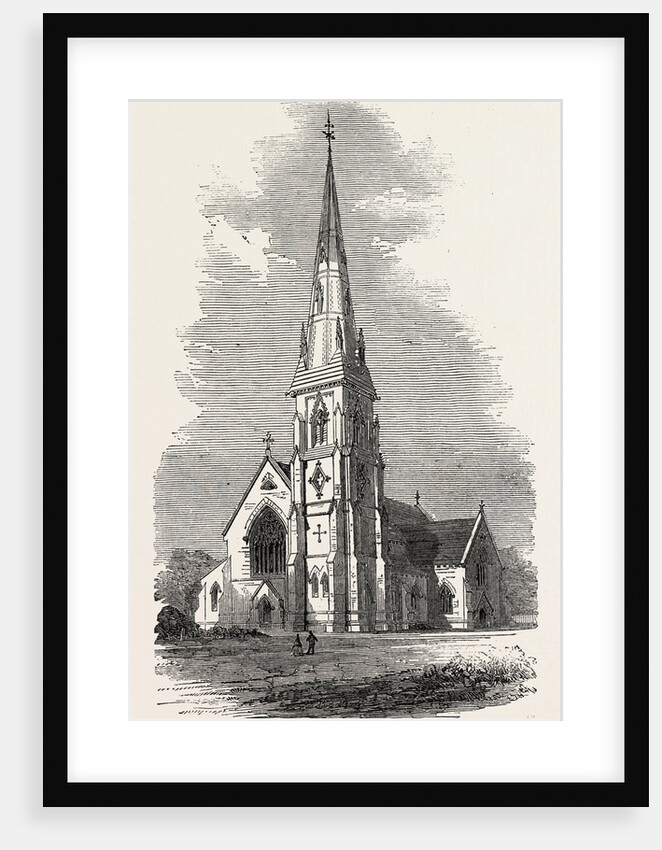 Church of St. Mary, in Course of Construction at Hornsey-Rise by Anonymous