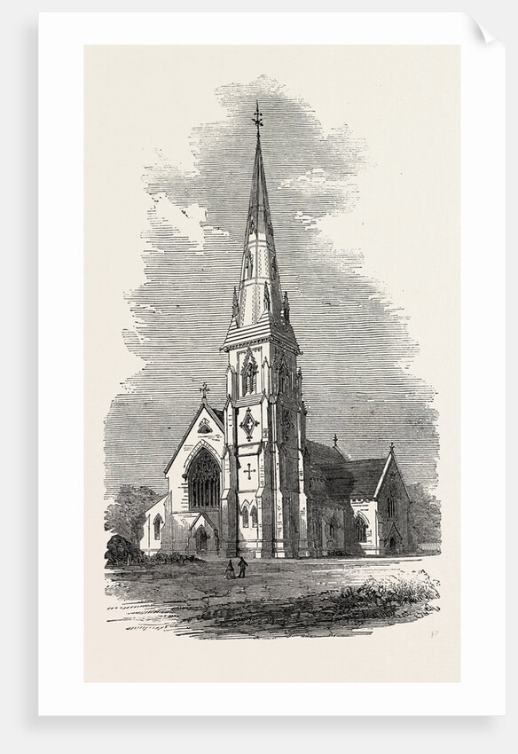 Church of St. Mary, in Course of Construction at Hornsey-Rise by Anonymous