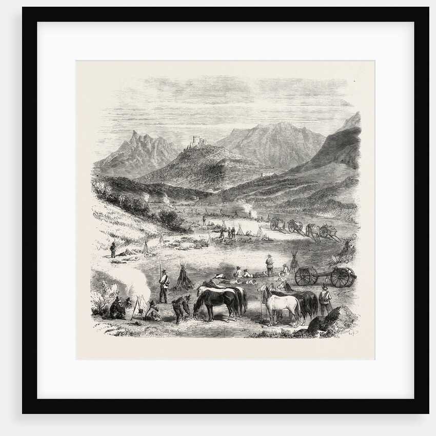 The Revolution in Sicily: First Bivouac at Sunrise, Near Villafrati, Italy by Anonymous