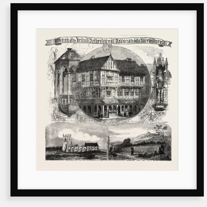 Meeting of the British Archaeological Association at Shrewsbury, Tudor Houses and Shops by Anonymous