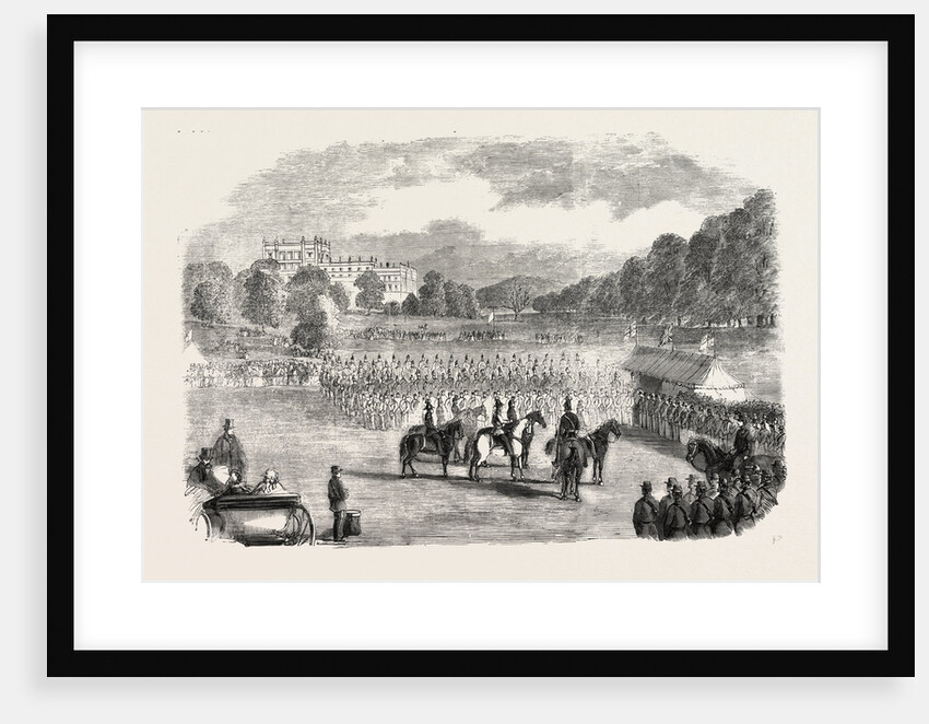 Review of Derbyshire Rifle Volunteers at Chatsworth Park, UK by Anonymous