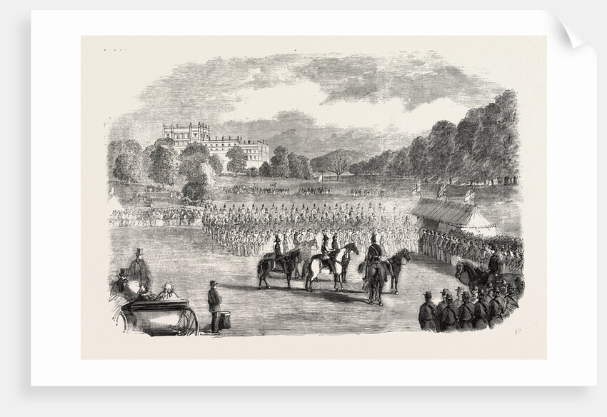 Review of Derbyshire Rifle Volunteers at Chatsworth Park, UK by Anonymous