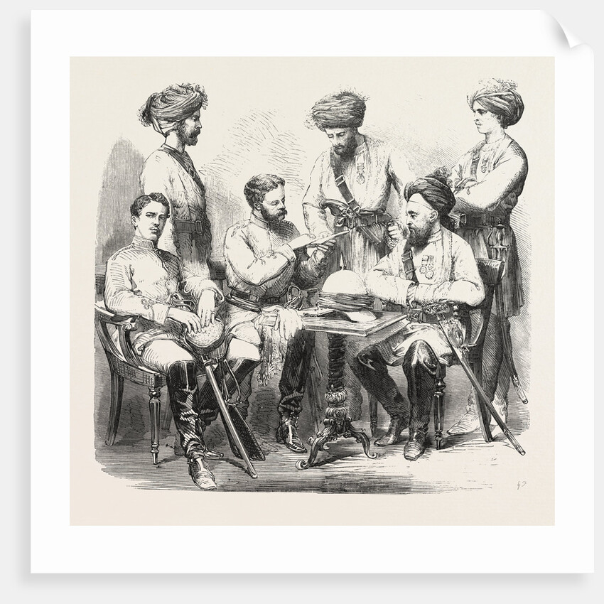 British and Native Officers of Fane's Horse Serving in China by Anonymous