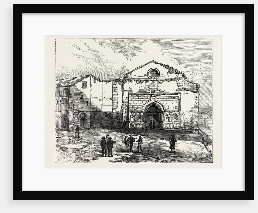 The War in Spain: Convent of St. Domingo, Puycerda by Anonymous