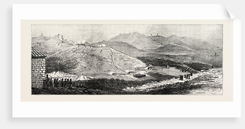 The Civil War in Spain: Battle of Galdames, April 30, 1874, View from the Heights of Montellano by Anonymous