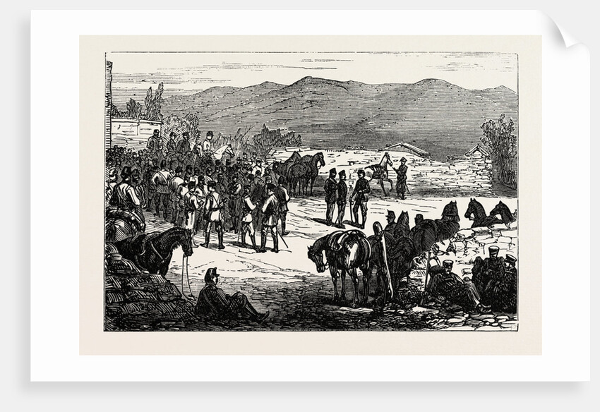 The Civil War in Spain: Serrano and His Staff at Montellano by Anonymous