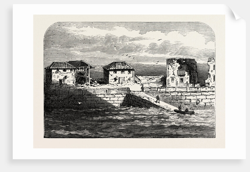 The Civil War in Spain: Ruined Houses at Las Carenas by Anonymous