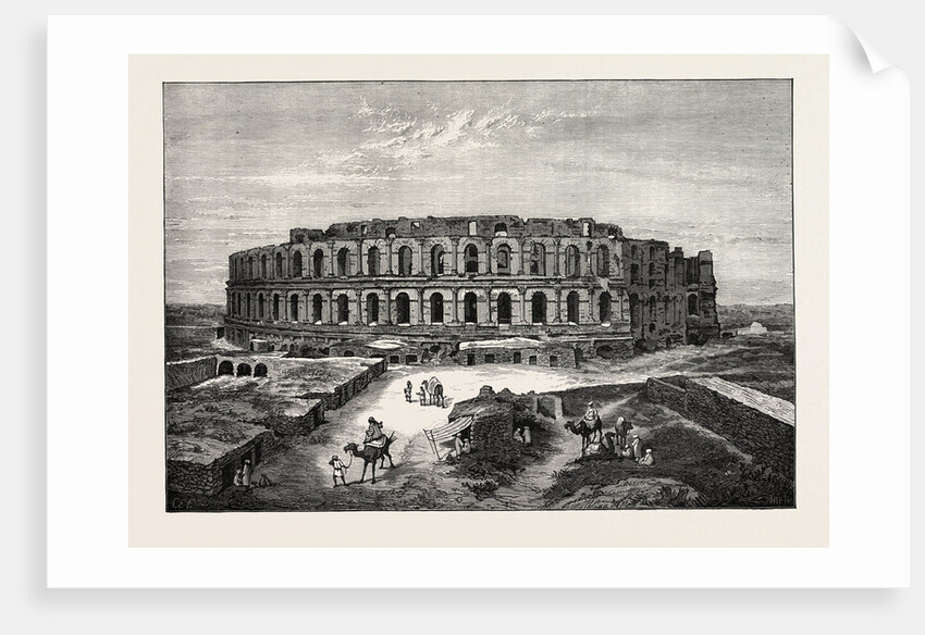 The Roman Coliseum of Thysdrus, at El Djem, Near Tunis by Anonymous