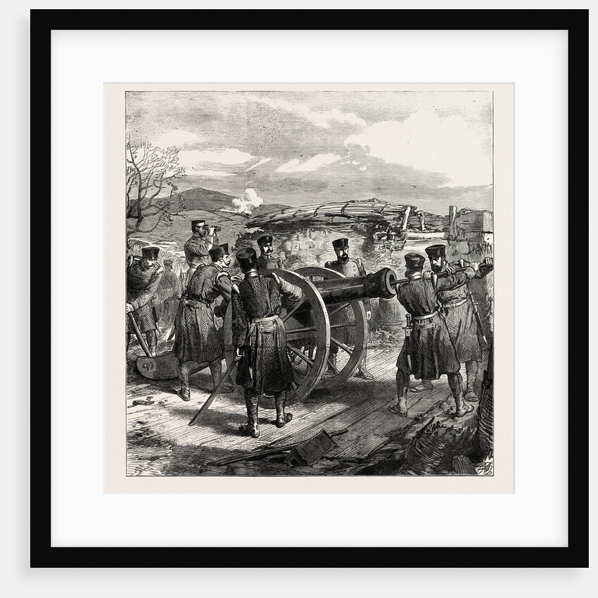 The War in Spain: A Sketch in the Battery of San Lorenzo, Near Bilbao by Anonymous