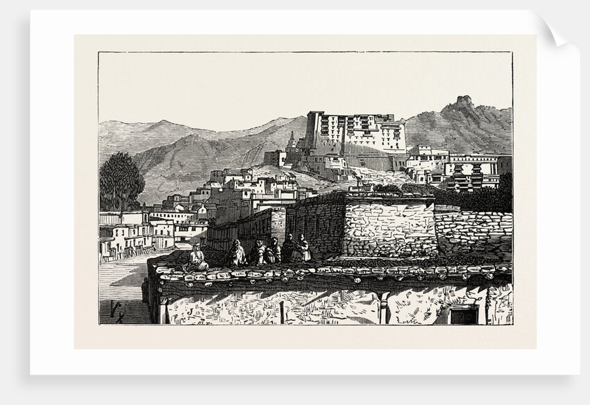 The Mission to Yarkund and Kashgar: Bazaar at Leh, Middle Thibet by Anonymous