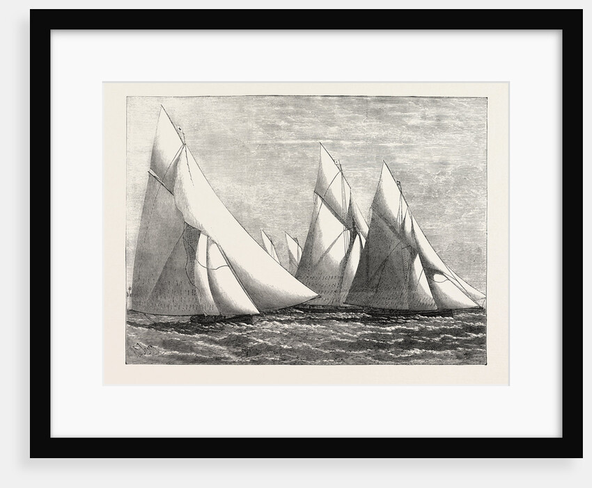Channel Match of the Royal London Yacht Club from Dover to Southend: Yachts Passing the Goodwin Light Ship by Anonymous