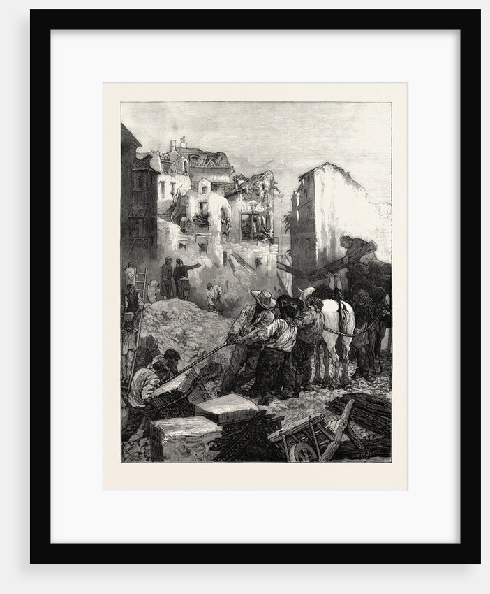 Rebuilding St. Cloud, Paris, France by Anonymous