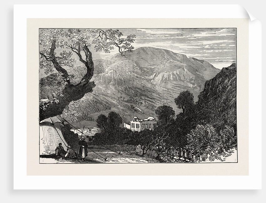 Sketches from Palestine: Mount Ebal and Shechem (Nablous) by Anonymous