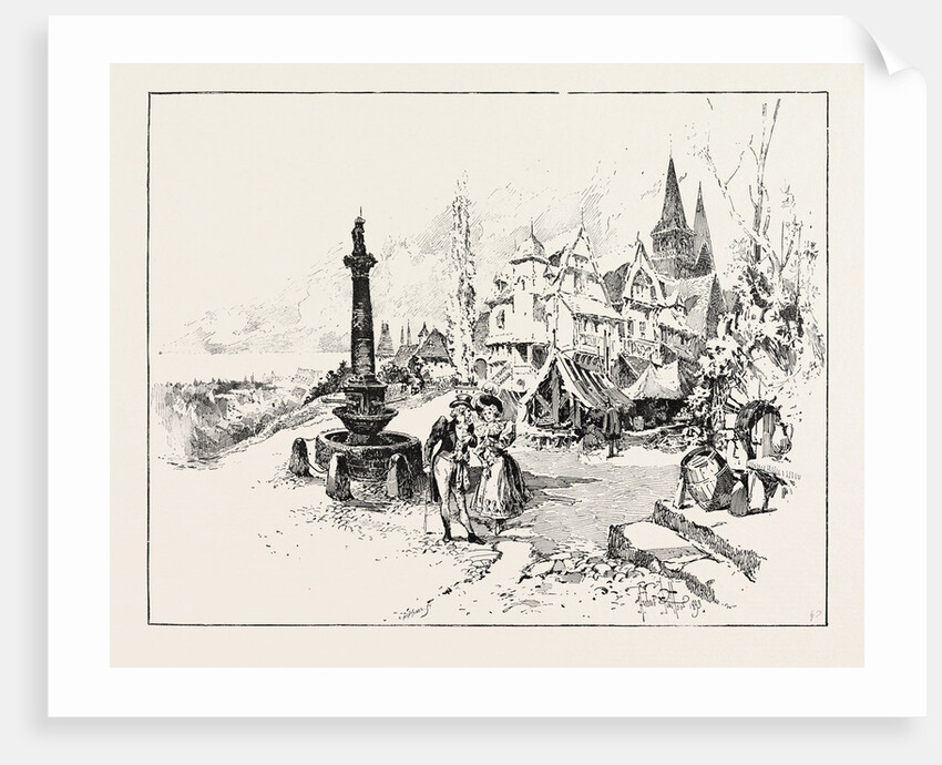 Scene in La Rosiere, the New Comic Opera at the Shaftesbury Theatre by Anonymous