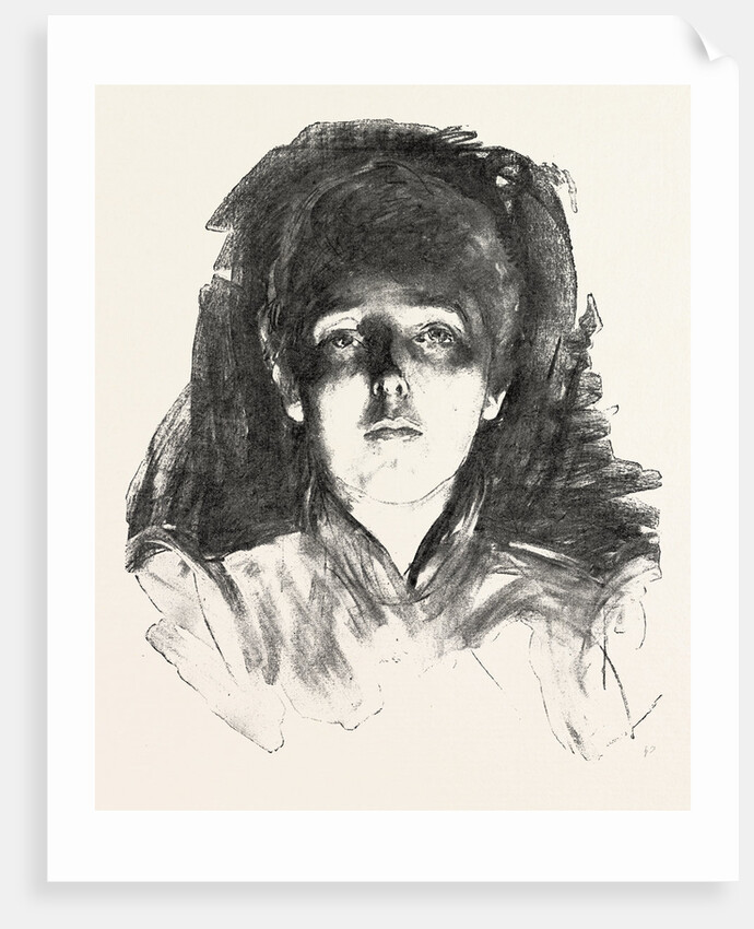 Face Lighted by Footlights by Anonymous