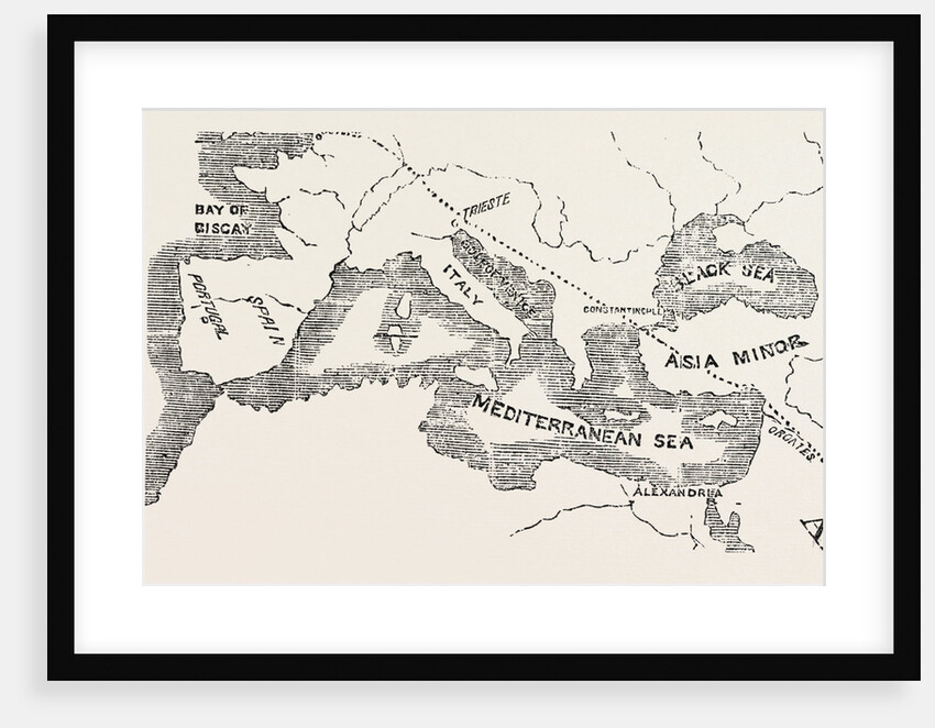 Map of the Euphrates Valley Route to India by Anonymous