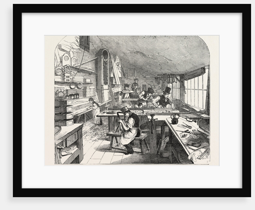 Clerkenwell Clock Factory: The Clock-Case Shop by Anonymous