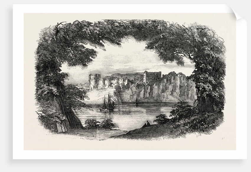 South Wales and Gloucester and Dean Forest Railway: Chepstow Castle by Anonymous