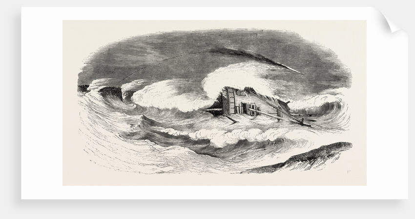 Wreck of the Mary Gray, Upon the Longsear Rocks, Seaton Carew, Durham, Firing Carte's Rocket by Anonymous