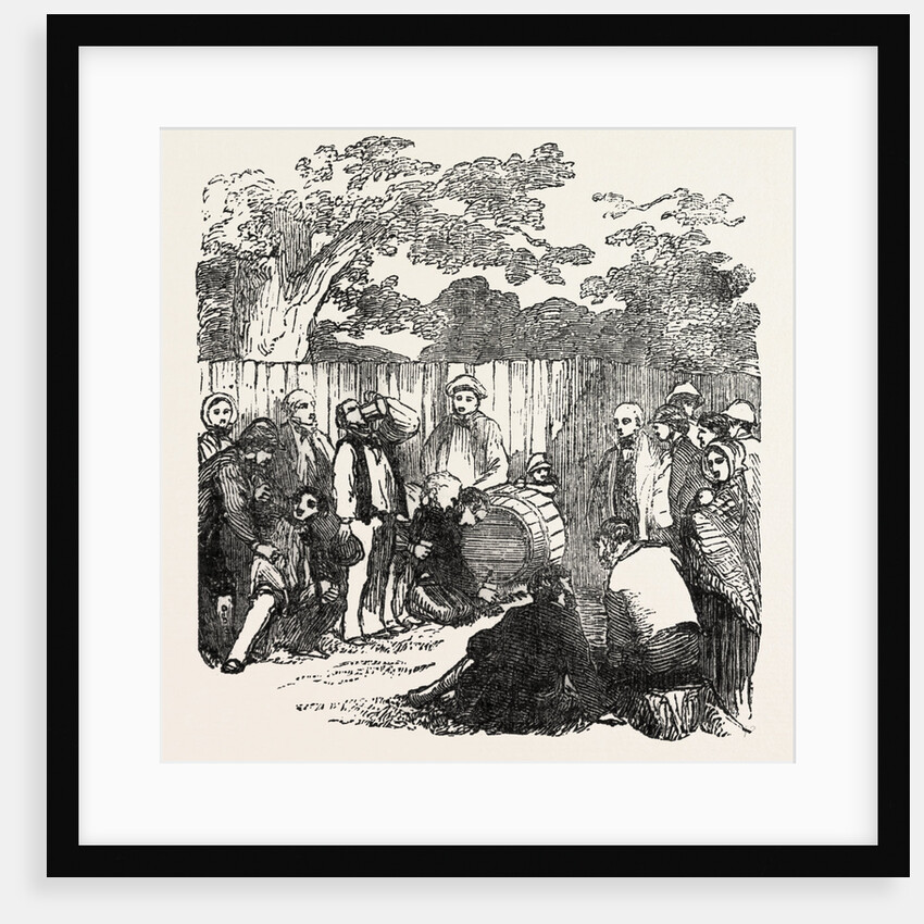 Drinking the Barrel of Beer at Rickmansworth, Hertfordshire by Anonymous