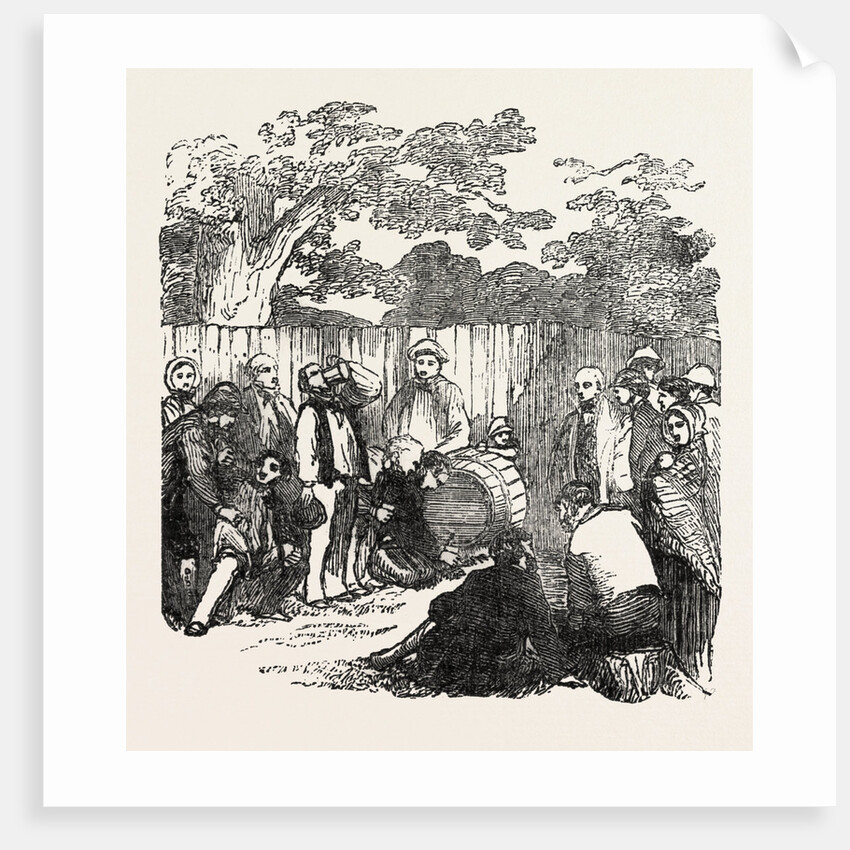 Drinking the Barrel of Beer at Rickmansworth, Hertfordshire by Anonymous