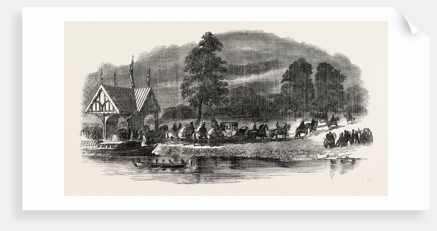 Arrival of Her Majesty Queen Victoria at Worsley by Anonymous