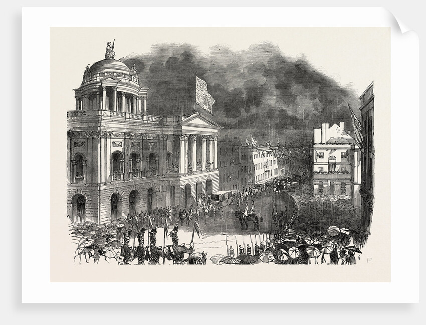 Arrival of Her Majesty Queen Victoria at the Town Hall, Liverpool by Anonymous