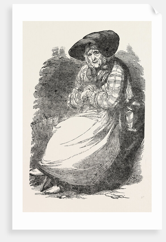 Mary Callinack, Aged 85, the Cornish Fish-Woman, Who Walked from Penzance to the Great Exhibition, in Hyde Park, London by Anonymous