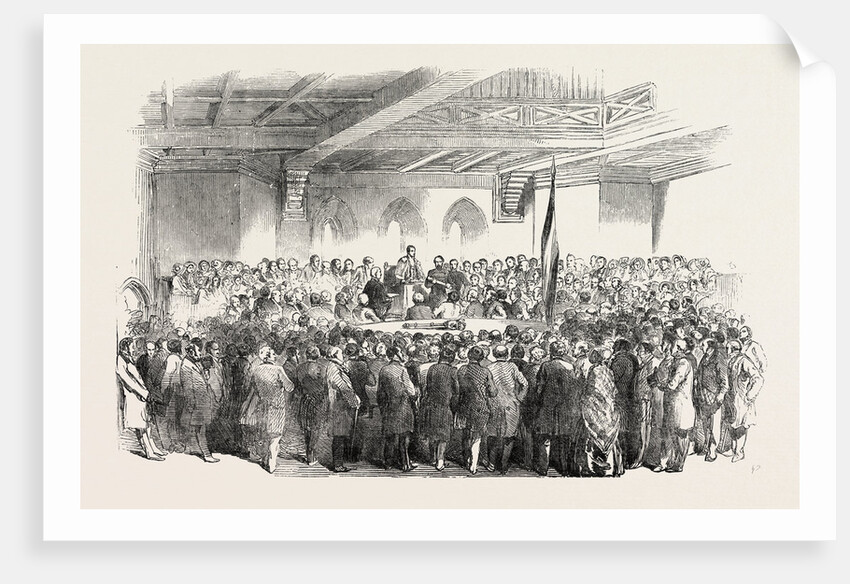 M. Kossuth Receiving the Corporation Address, in the Town Hall, Southampton by Anonymous
