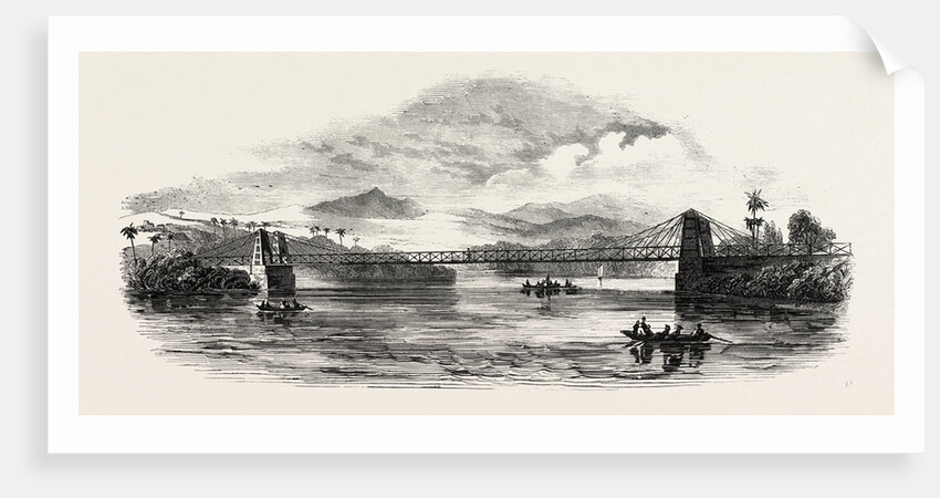 Iron Bridge Built Across the Martha Brae River, Near Falmouth, Jamaica by Anonymous