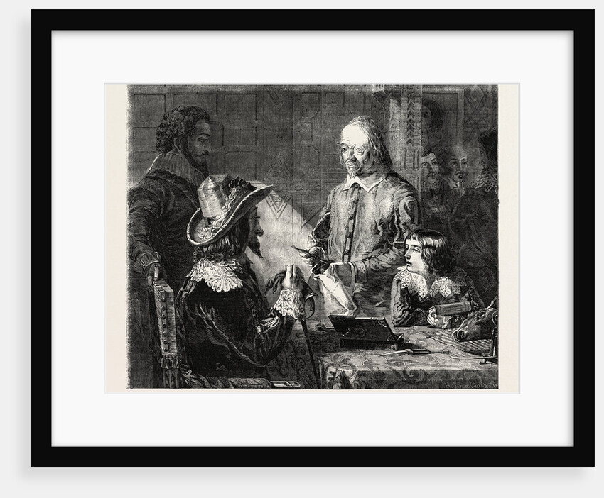 Fine Arts, Harvey Demonstrating to Charles I. His Theory of the Circulation of the Blood by Anonymous