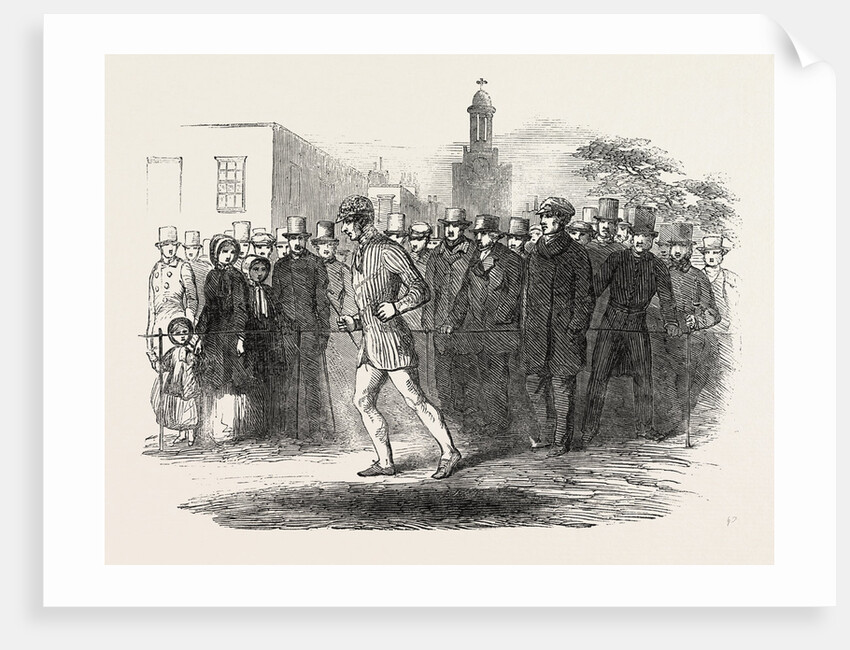 Richard Manks, the Pedestrian Completing His Thousandth Mile, on Kennington Oval by Anonymous