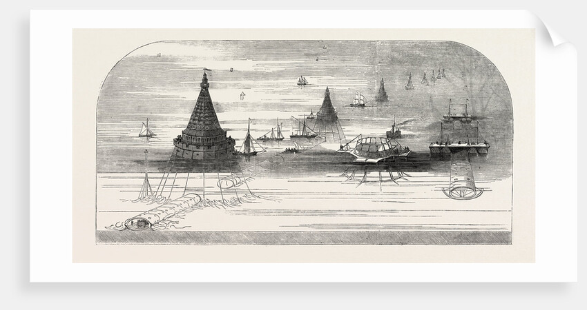 Submarine Railway Between France and England, Projected by Hector Horeau by Anonymous