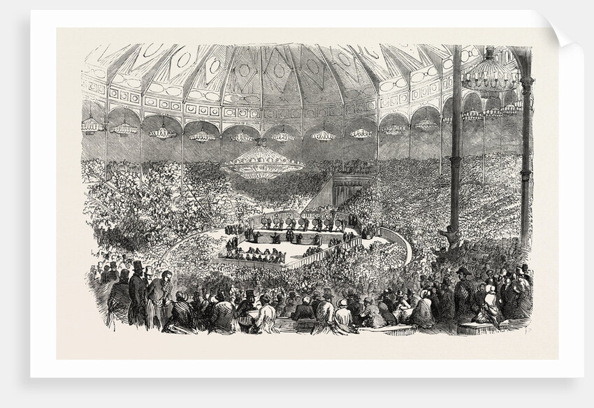 Drawing of the Lottery of the Golden Ingots, in the Circus of the Champs Elysees, at Paris, France by Anonymous